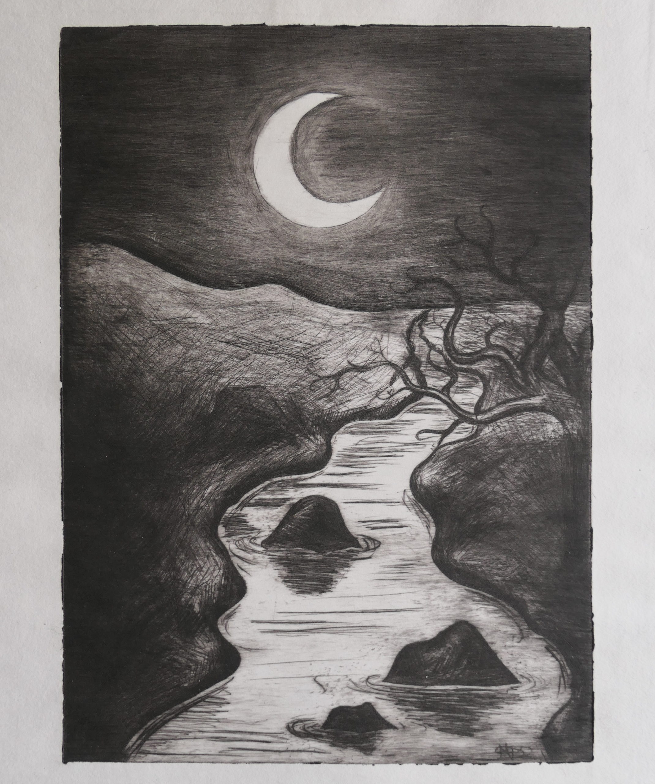 19 – Play of light and darkness – printing/etching